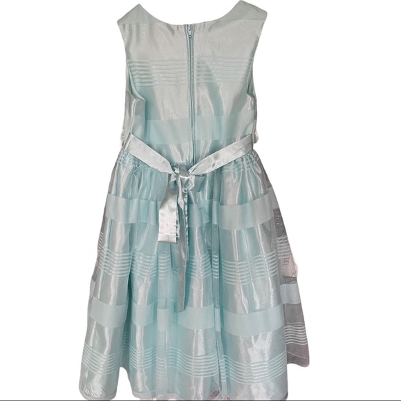 Nanette - soft mint colored dress for girls. - Picture 6 of 13